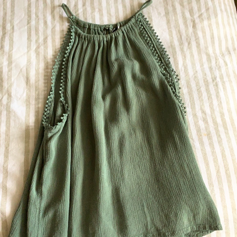 High neck tank top